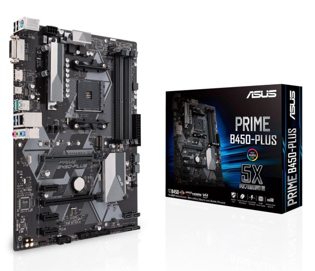 ASUS Płyta główna ASUS PRIME PRIME B450-PLUS (AM4; 4x DDR4 DIMM; ATX; CrossFireX) 90MB0YN0-M0EAY0 - 441208 - zdjęcie